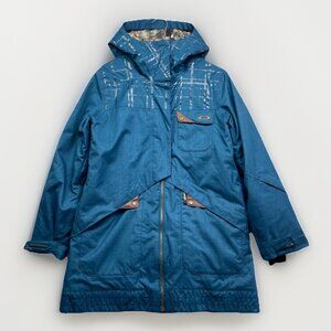 Y2K Oakley Pro Rider Series Ski Jacket Women’s Size S Coat Hooded Dark Blue